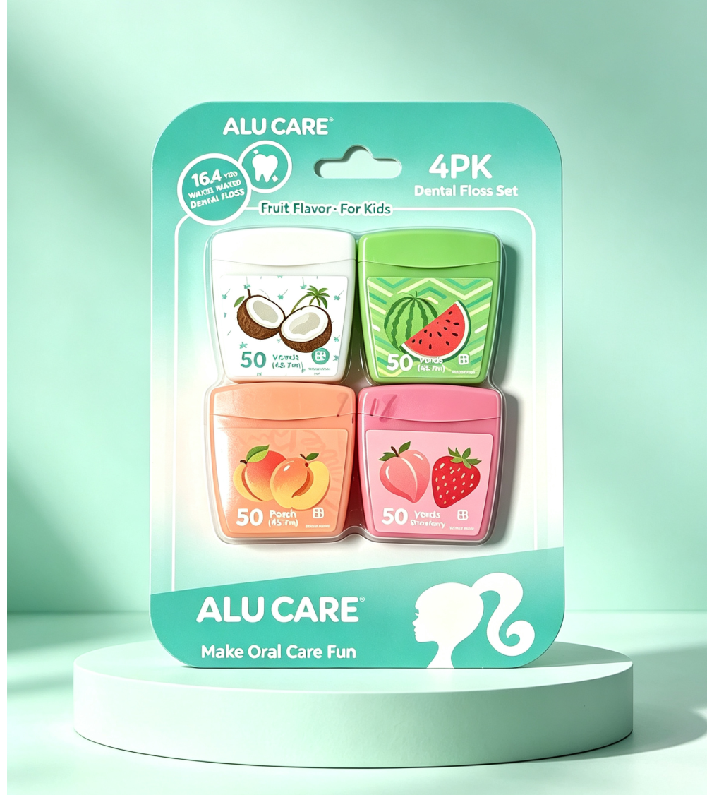 Kids' Fruit-Flavored Wax Floss Kit
