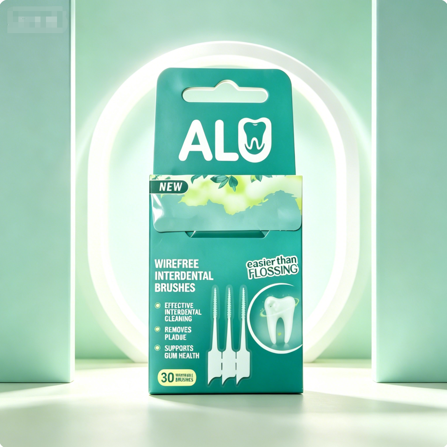 Interdental Brush with Soft Bristles (FSC Paper Box)