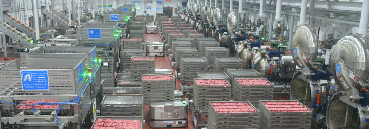 某知名食品加工厂自动化生产线 现场2