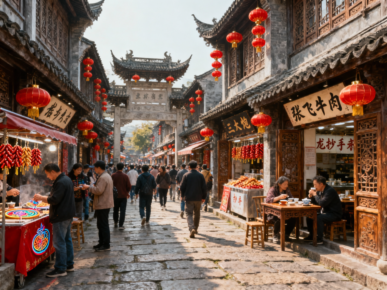 Jinli Ancient Street & Wuhou Shrine Tour