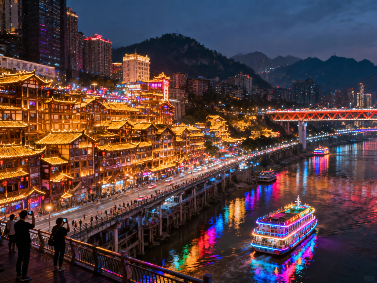 Hongya Cave & Jiefangbei Walking Tour