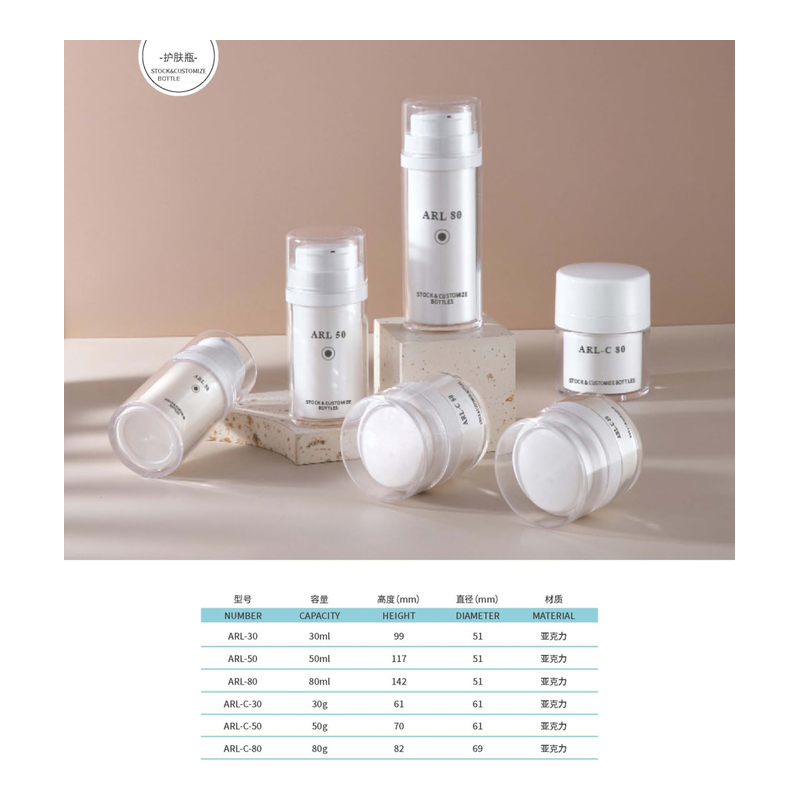 Acrylic Pump Bottle & Jar Set