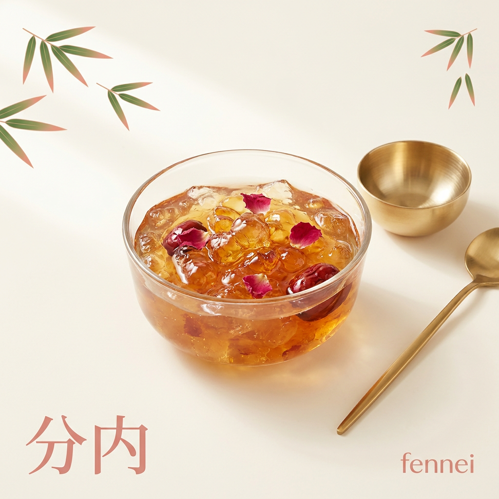 鲜炖阿胶桃胶
