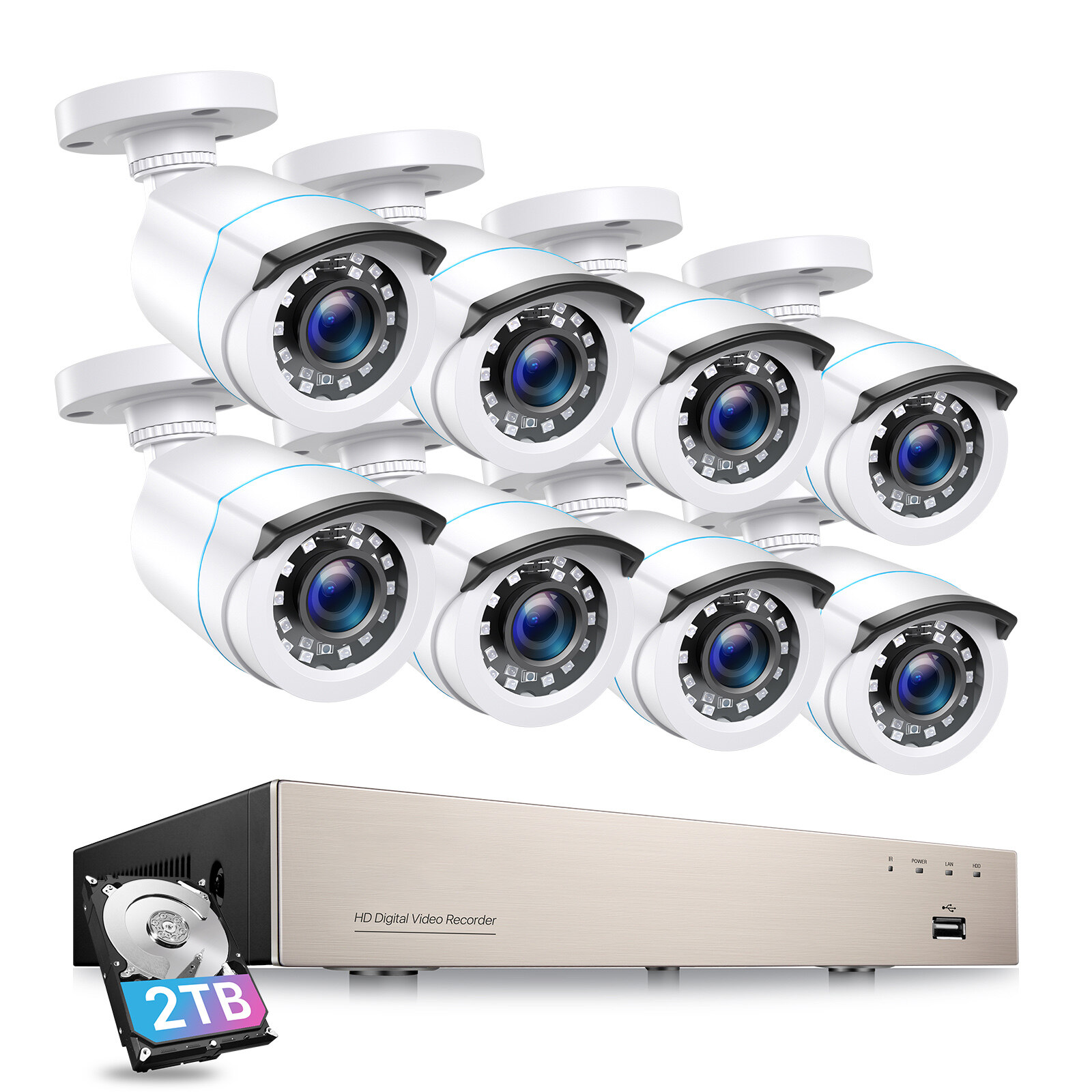 4-in-1 Hybrid CCTV DVR Kit