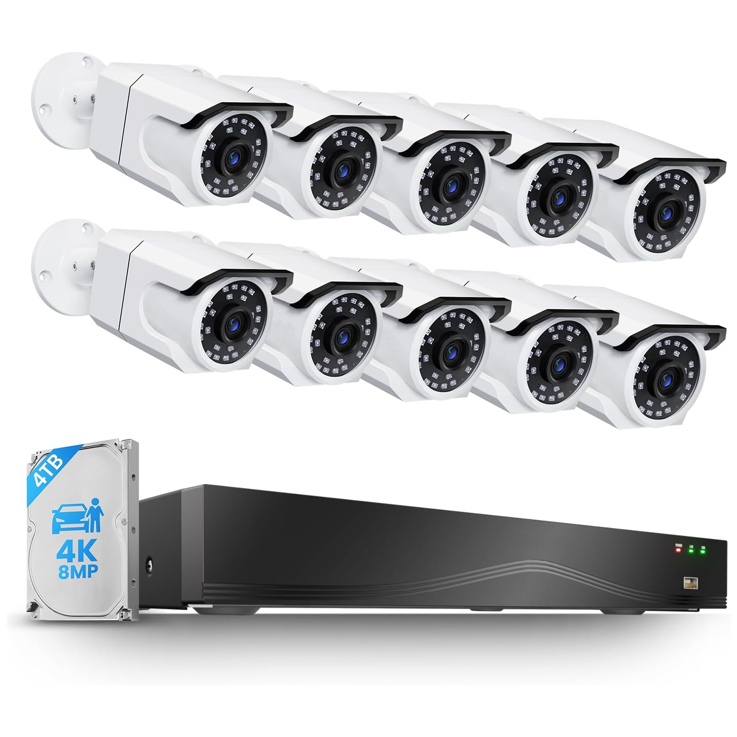 32CH 4K AI PoE Security System