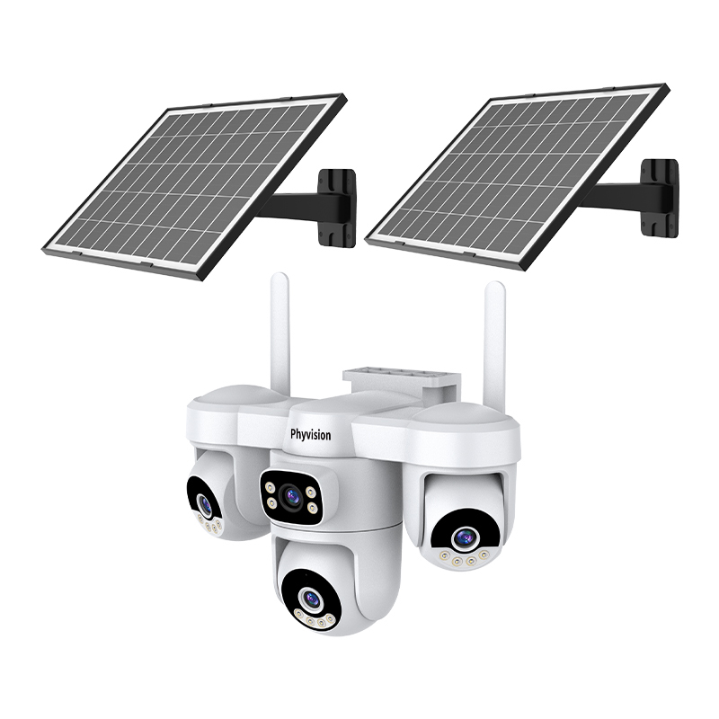 Quad-Lens 4G AI Solar Camera