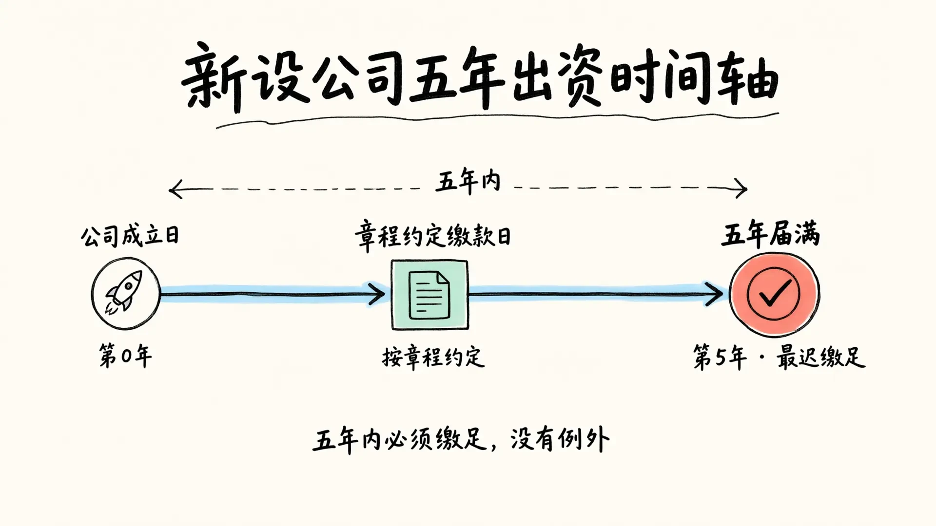 在北京注册公司，注册资本认缴与实缴怎么安排？2026 年五年出资、存量过渡与减资路径