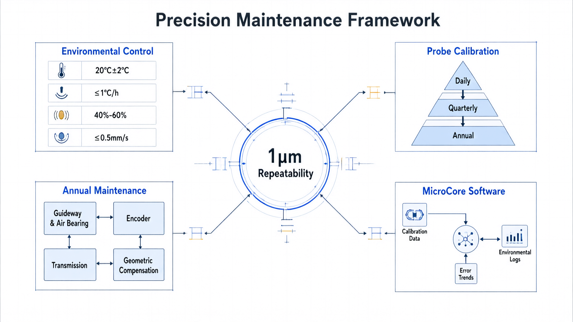 Omni CMM 1μm Repeatability: Quantified Maintenance Logic for Post-Sales Calibration and Annual Service