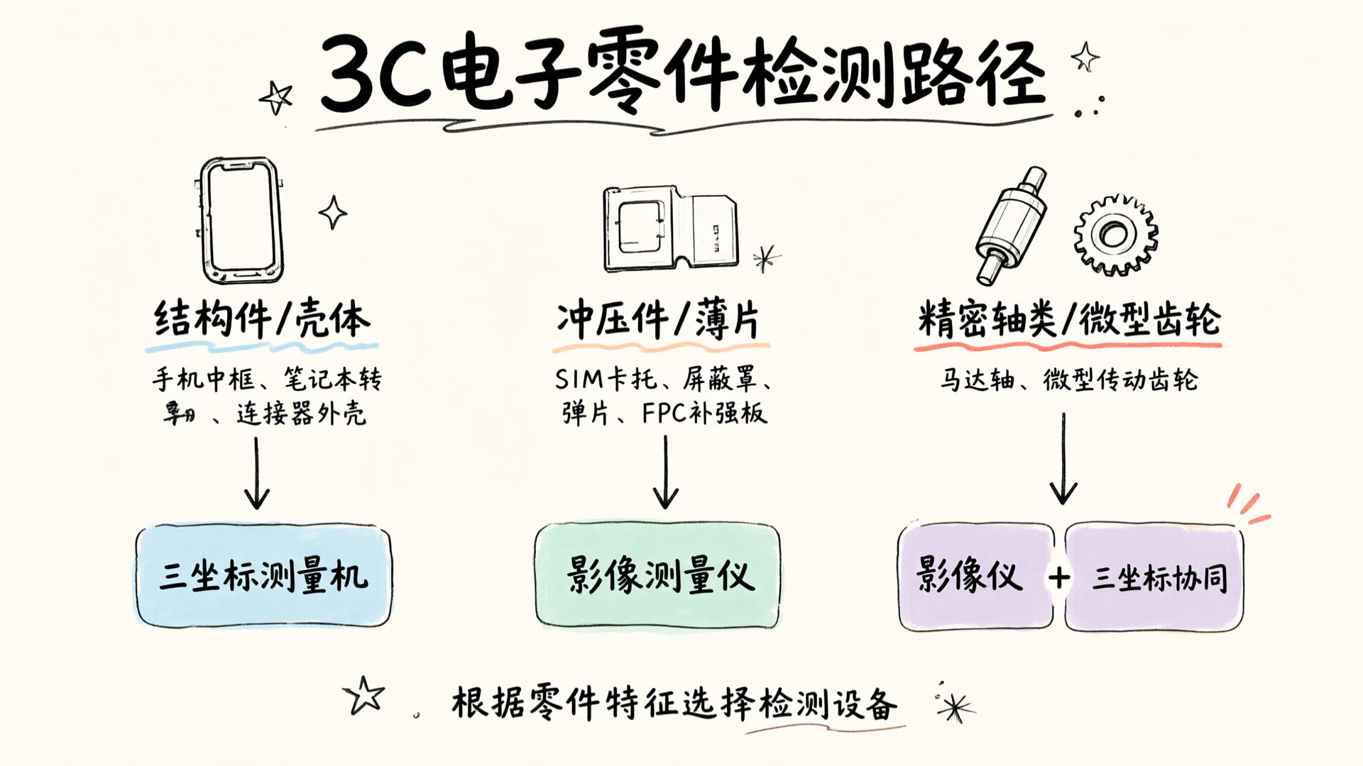 Inspection Paths for 3C Electronic Components
