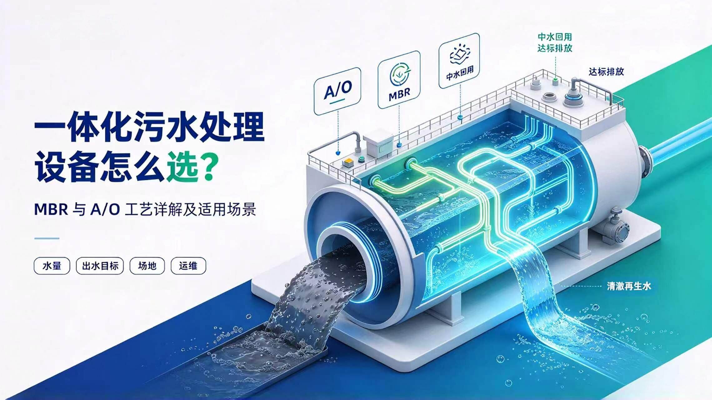 How to Choose Integrated Wastewater Treatment Equipment: A Detailed Comparison of MBR and A/O Processes and Their Application Scenarios