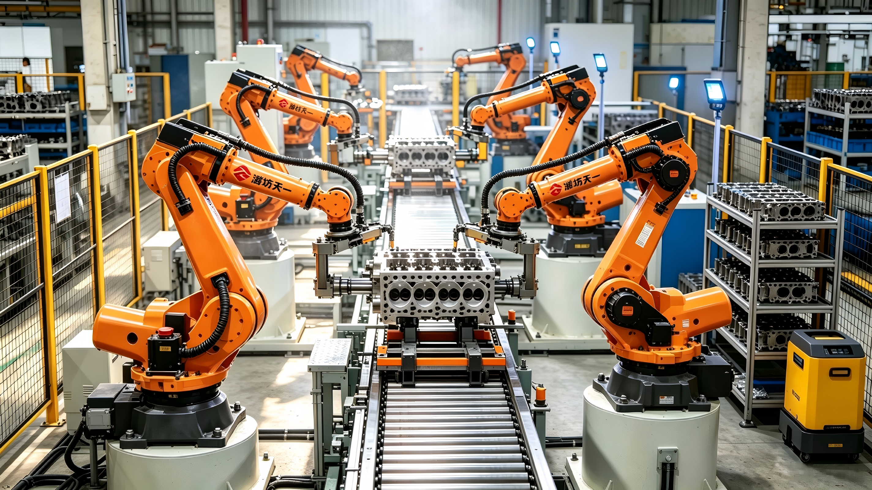 Automotive Parts Handling and Palletizing Line