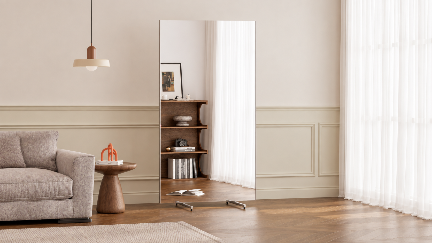 All-in-one Rollaway Glassless Mirror alternate view