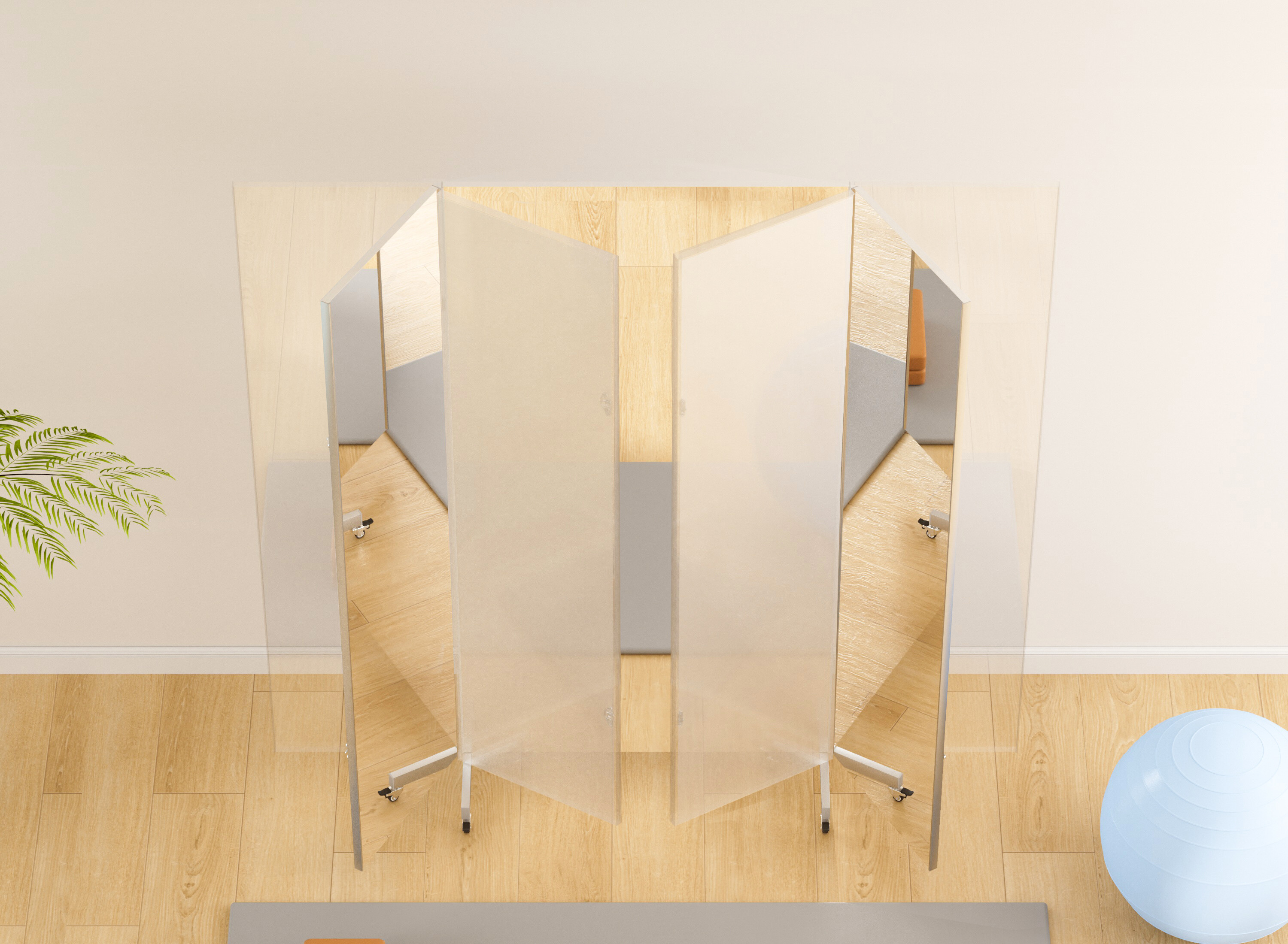 Trifold Glassless Mirror view 3