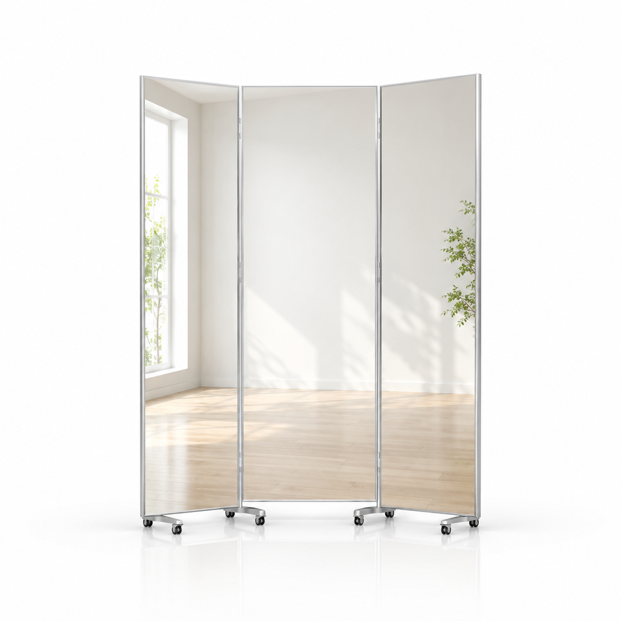 Trifold Glassless Mirror - NovaSafe nanomirror product