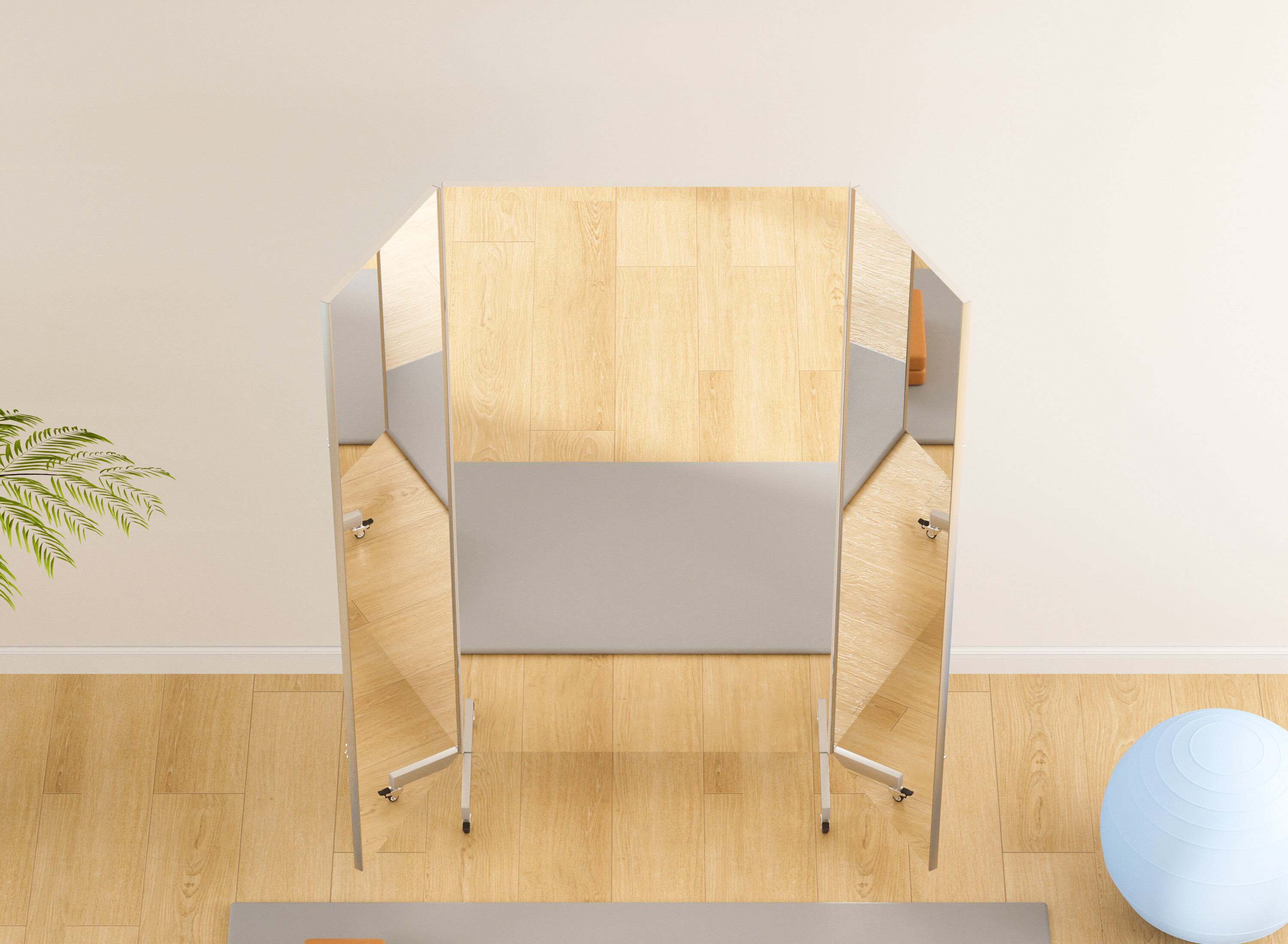 Trifold Glassless Mirror view 2