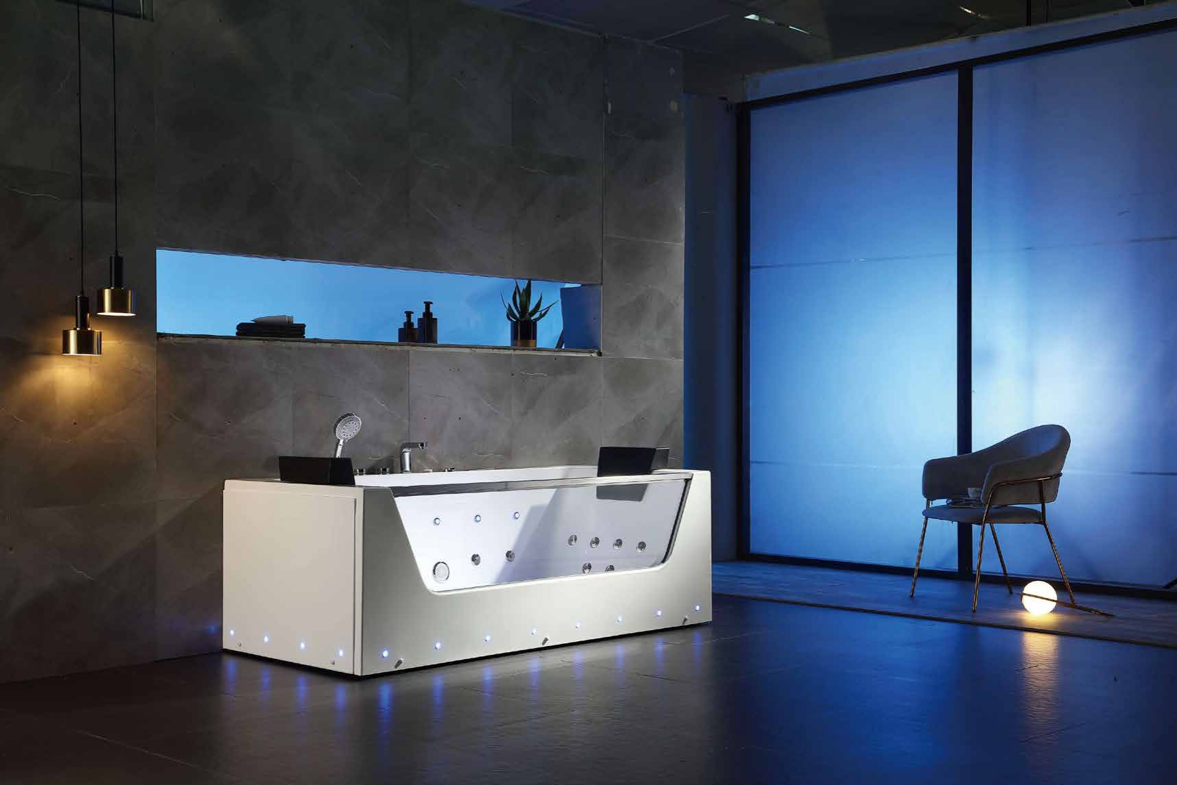 Square Whirlpool Tub