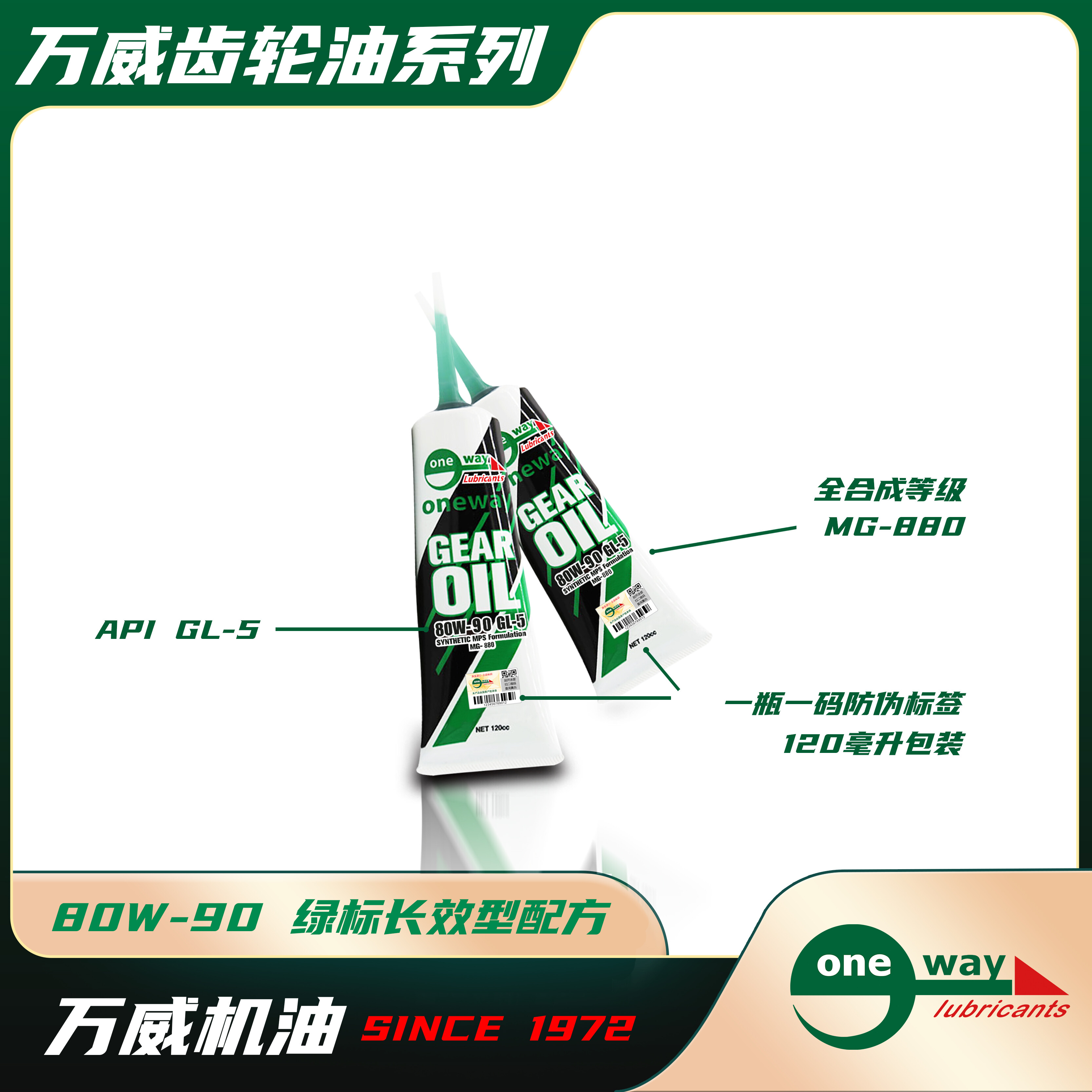 万威齿轮油80W-90