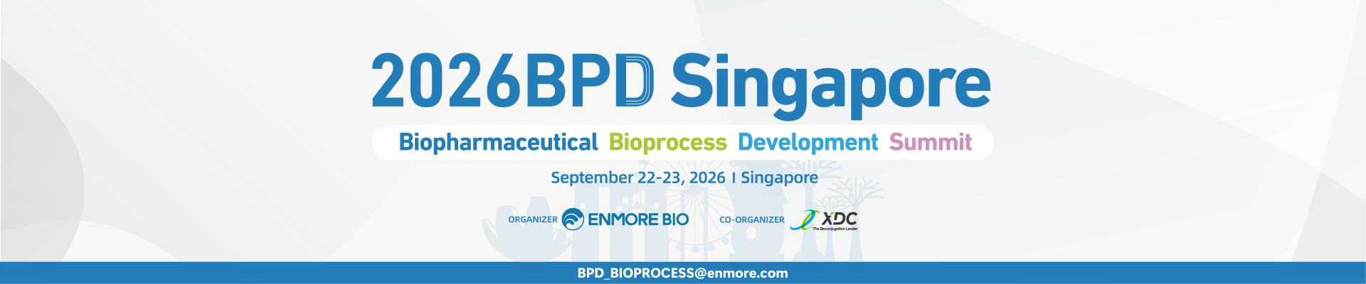 2026 BPD Singapore Biopharmaceutical Bioprocess Development Summit Banner