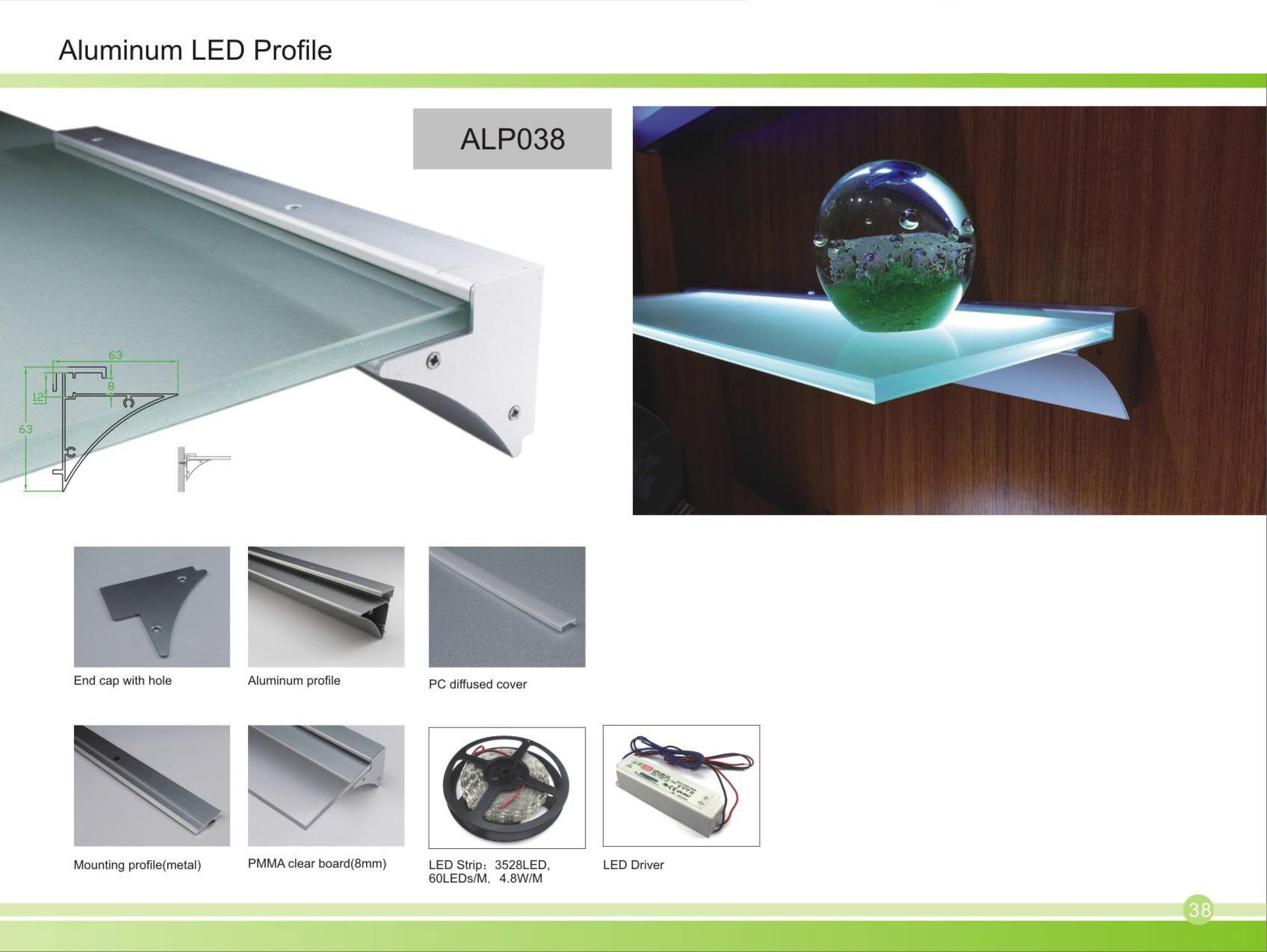 LED Linear Wall Profile – Surface & Flush Mounted Linear Lighting Channel - Thumbnail 3