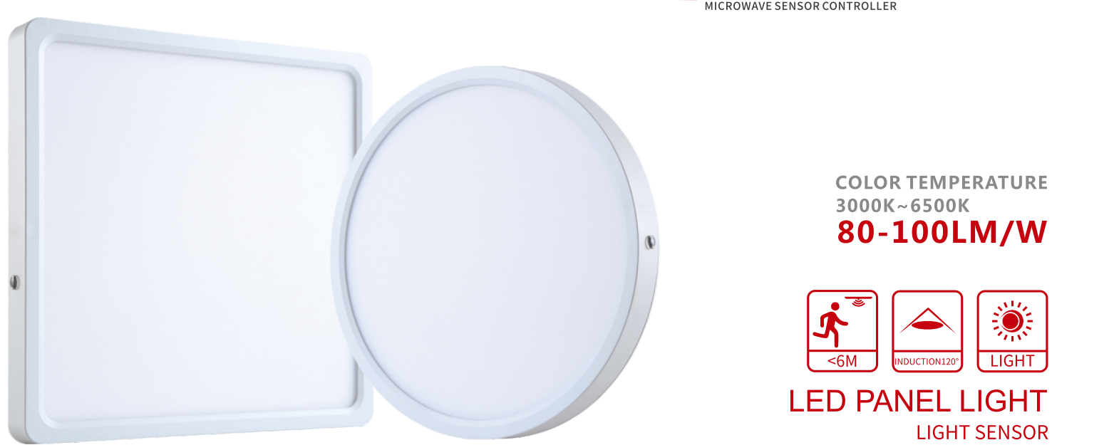  TC-XJ-LDS  2-in-1 Recessed Surface LED Panel Light with CCT and Power Selectable Switch With Sensor - Thumbnail 2