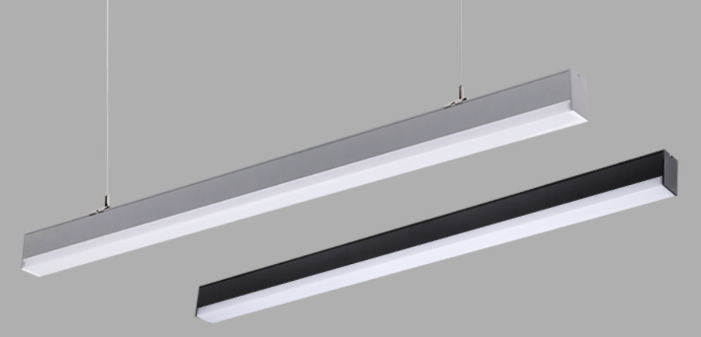 LED Linear light B series in Silver and Black