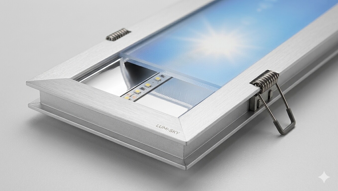  Sky LED Panel Light,Artificial Skylight with Rayleigh Scattering Natural Daylight Effect - Thumbnail 3