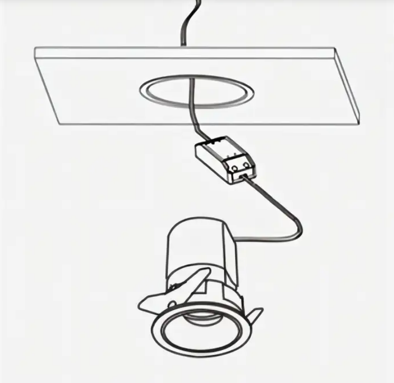 TC-XF207  Recessed LED Downlight with Frosted Diffuser and Screw Clamp Mechanism - Thumbnail 4