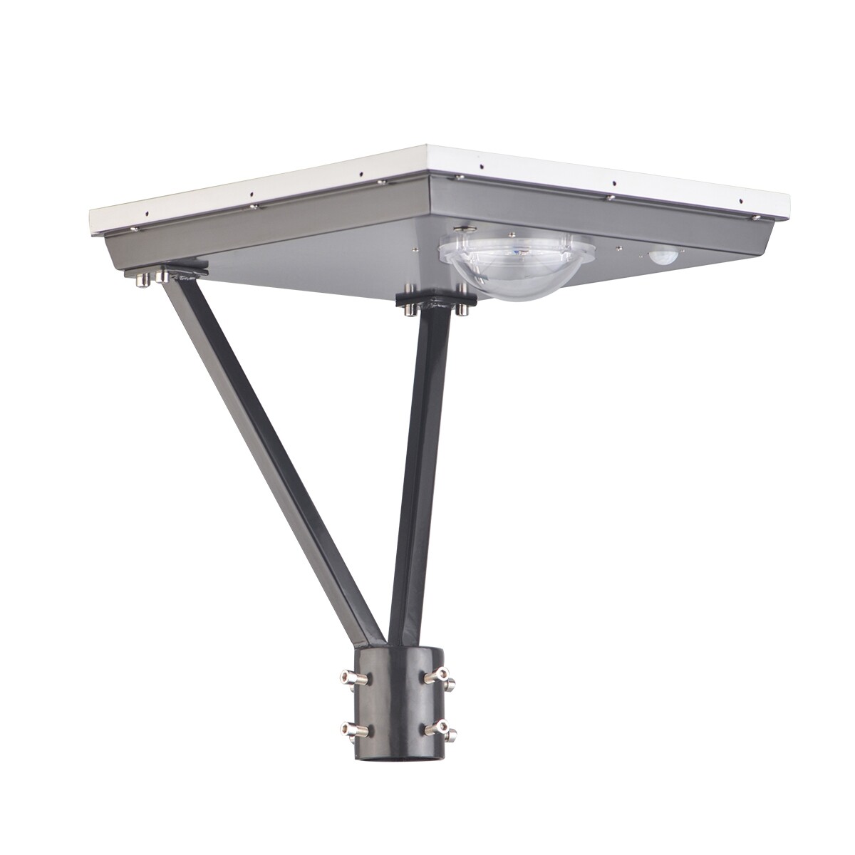 Commercial All-in-One Solar Street Light, Integrated LED Area Post Top Light  