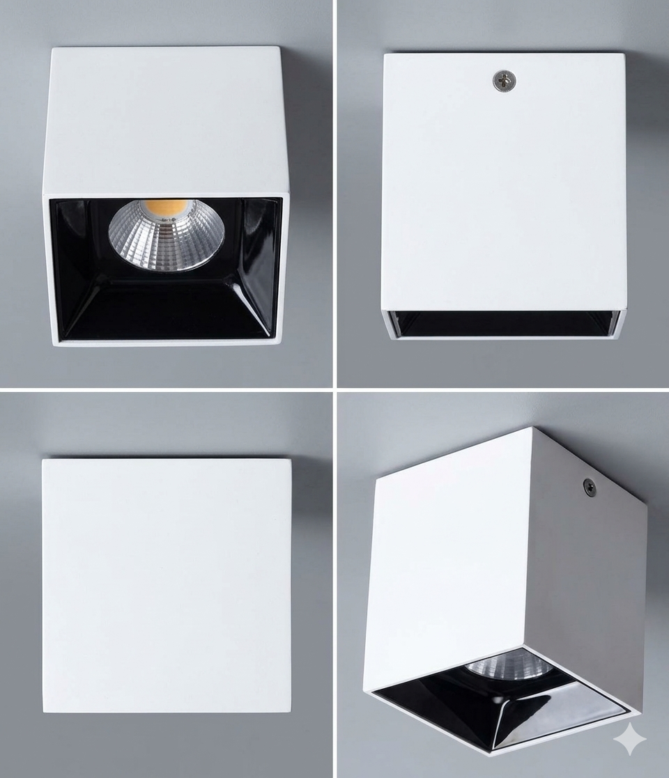 TC-XF 302 Series Modern Square Surface Mounted LED Downlight - Thumbnail 4