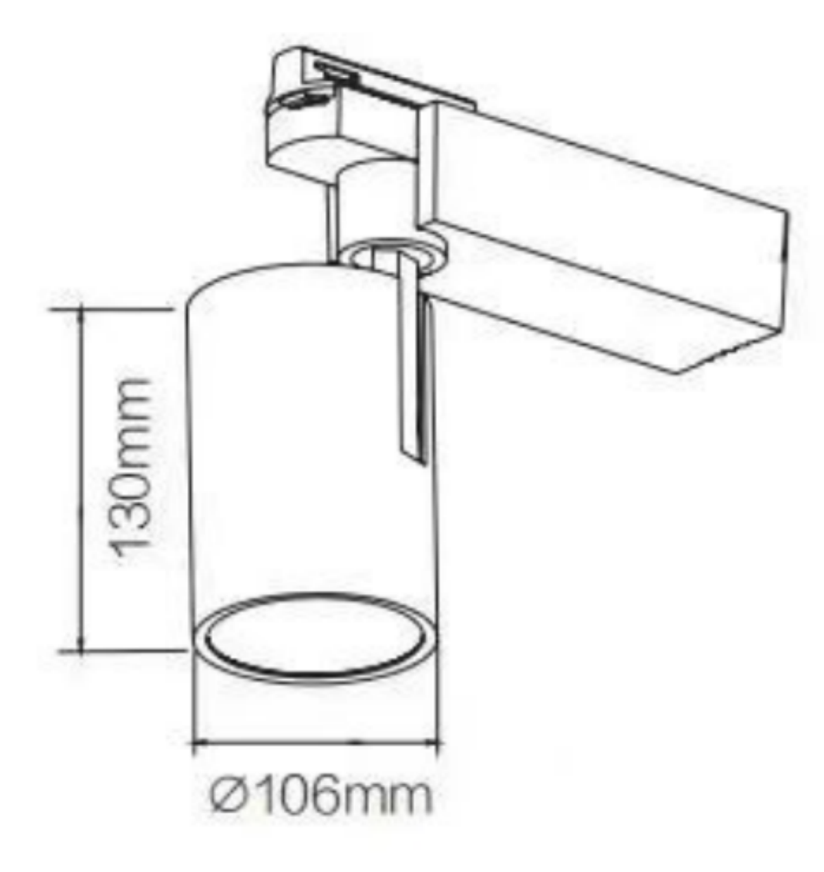 Architectural lighting LED Track Light White COB Spotlight Anti-Glare Accent Lighting - Thumbnail 5