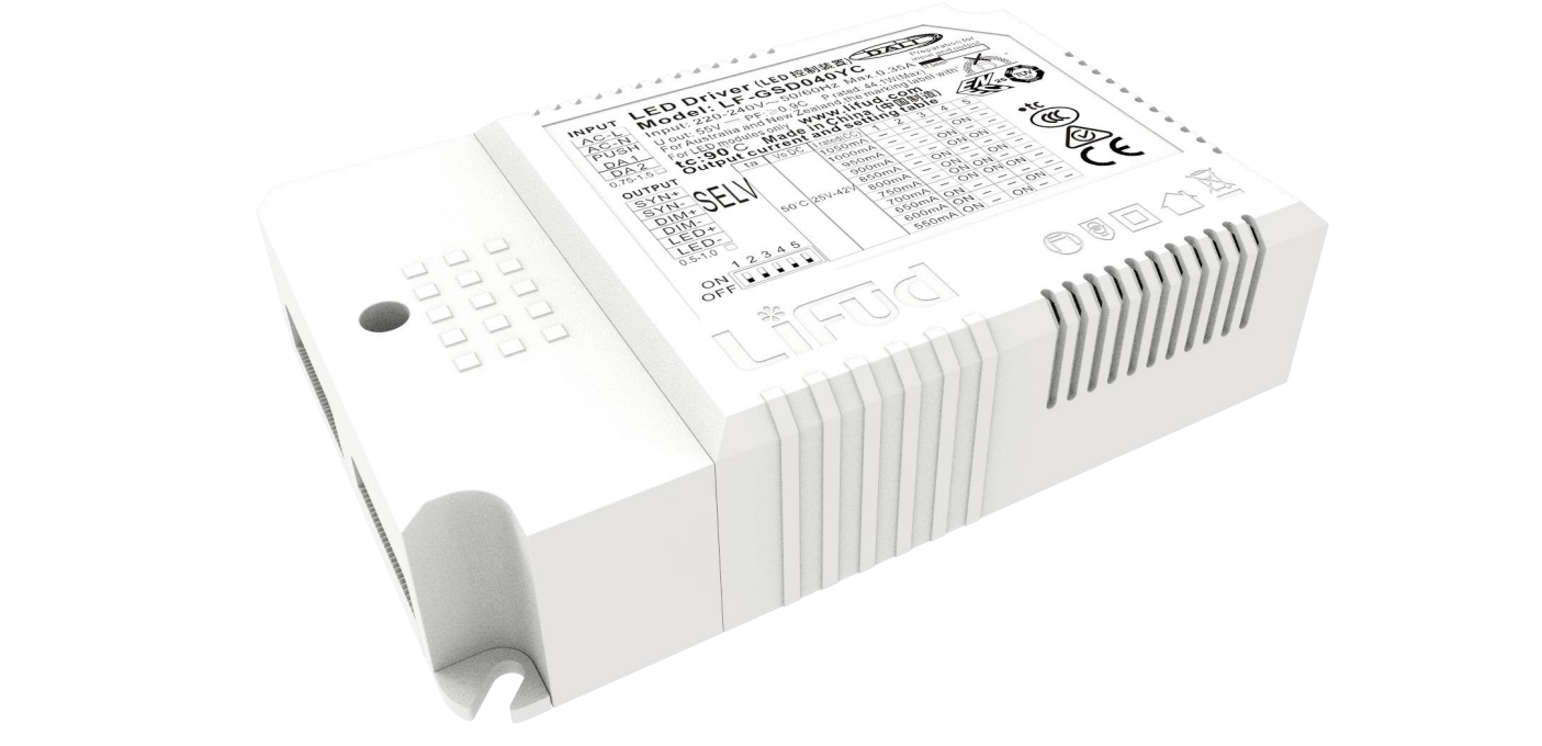 DALI-2 Tunable White Flicker Free LED Driver LF-GSDXXX series