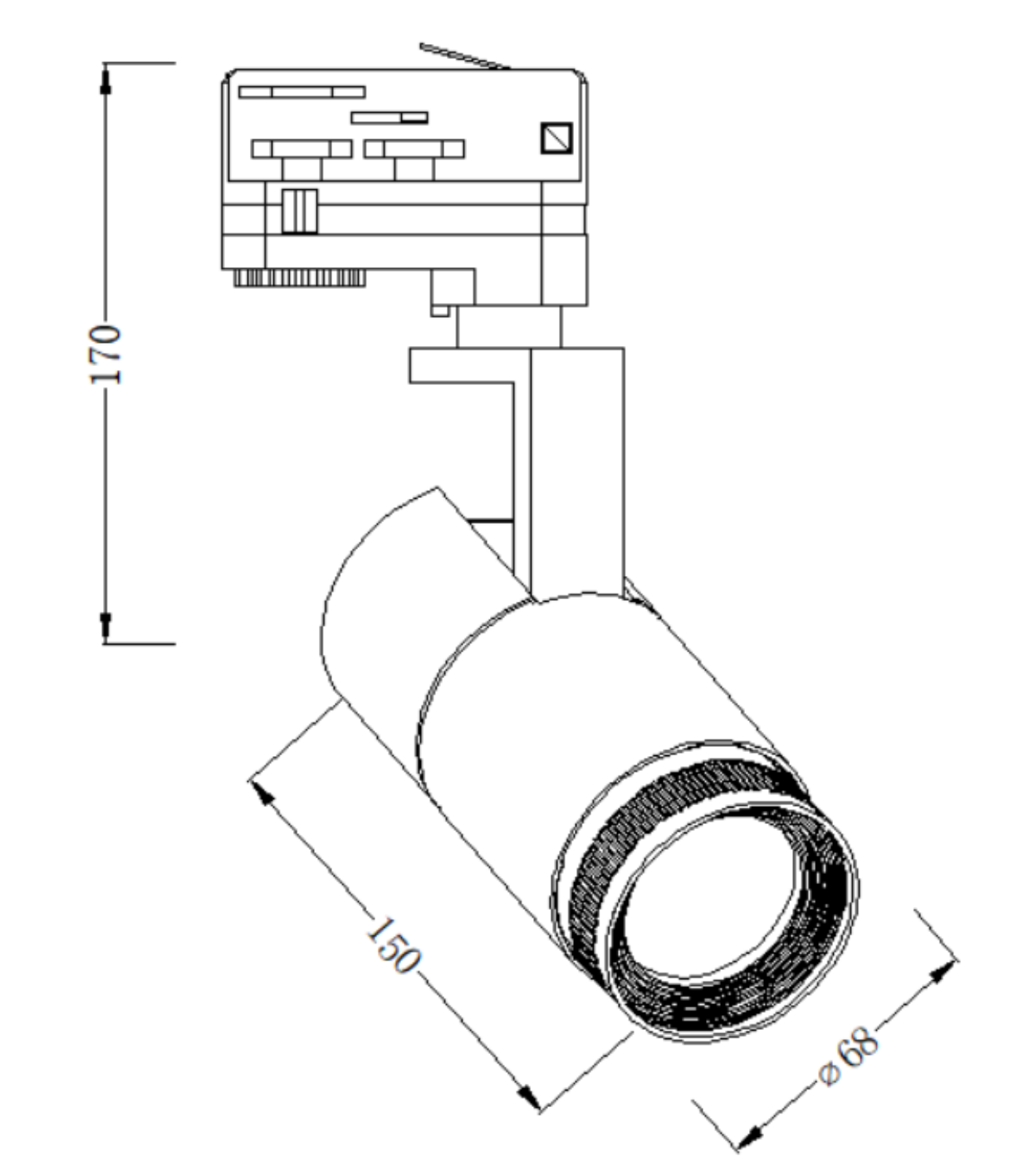 FB  6830Series  25W~30W  LED Track light Spotlight - Thumbnail 3