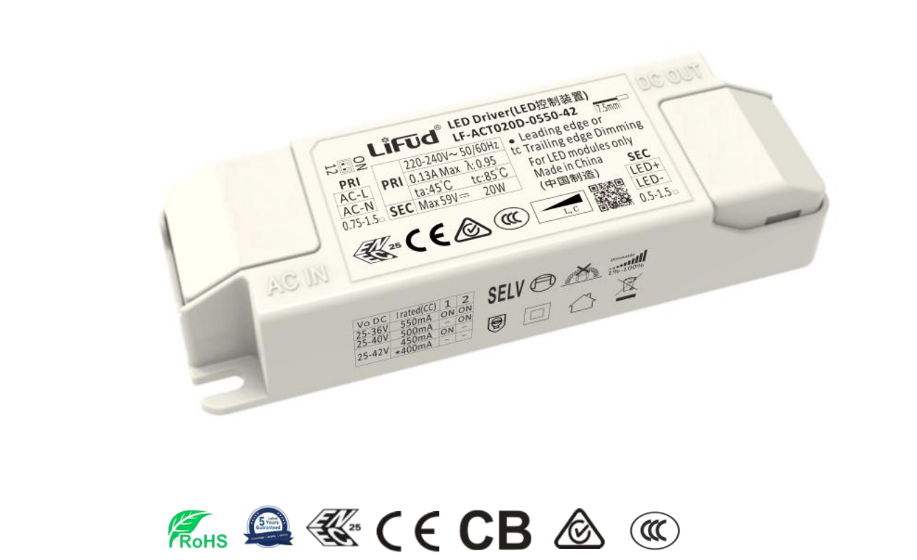 Triac Dimmable LED Driver LF-ACTXXX SERIES 8W~30W
