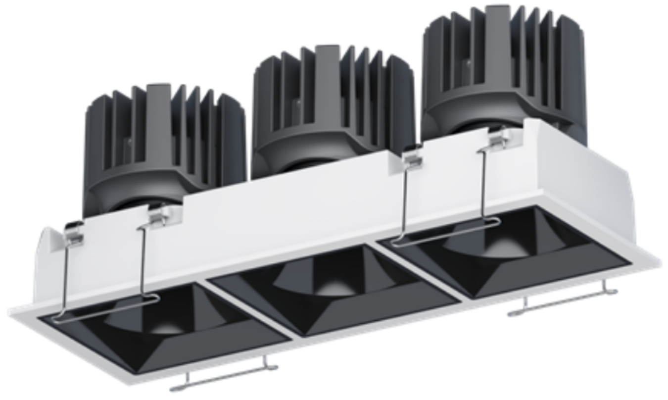 G Series Square Recessed Deep Anti-Glare LED Downlight - Thumbnail 4
