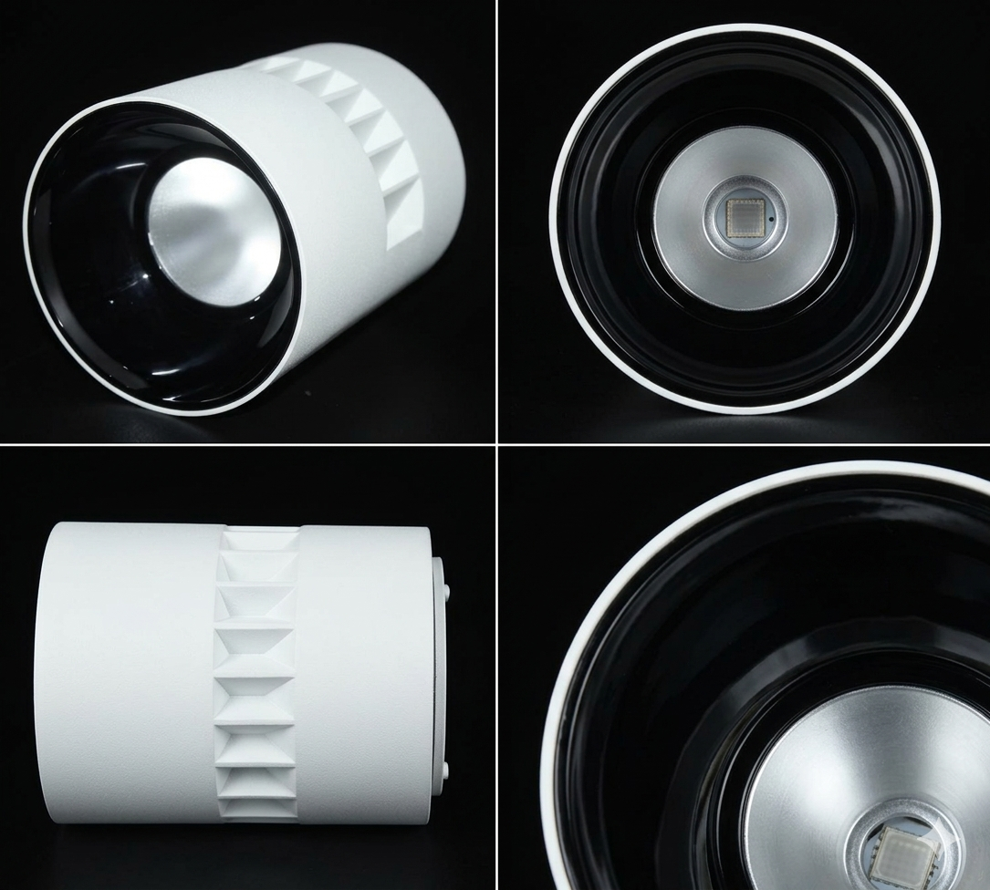 TC-XFM-30010 Modern Cylindrical Surface Mounted LED Downlight with Dual-Tone Reflector - Thumbnail 2