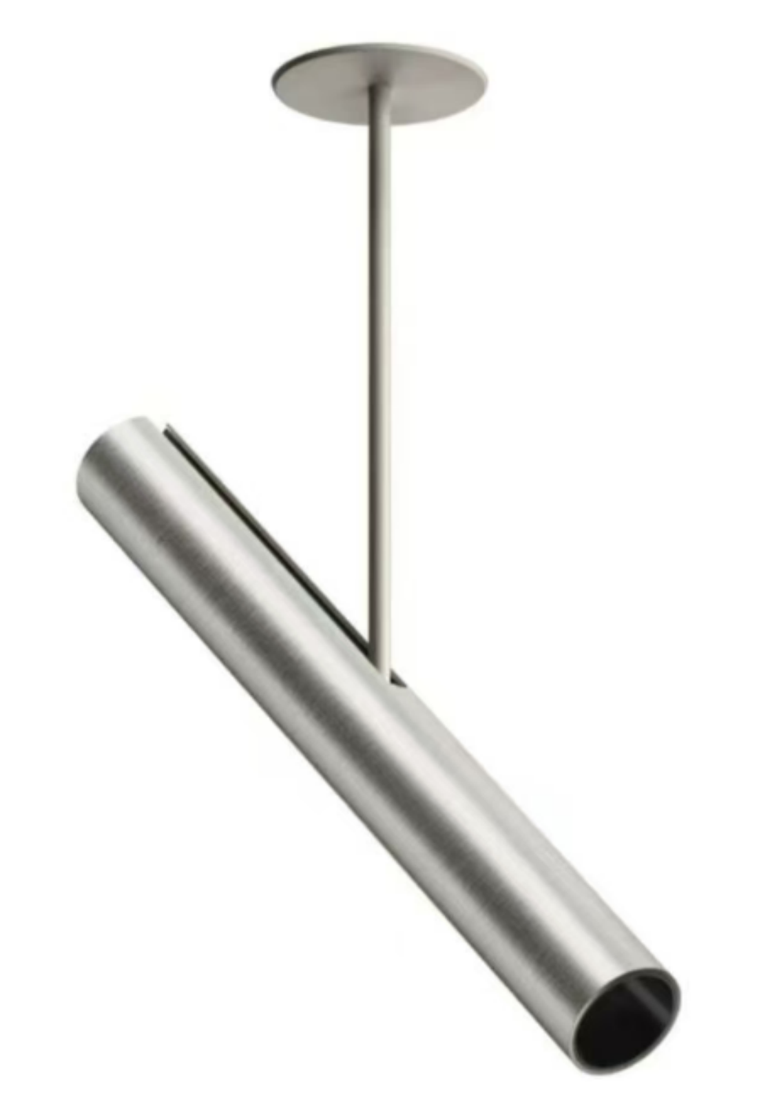 L-Series Trimless Recessed Stem Pendant LED Spotlight Plated Finish