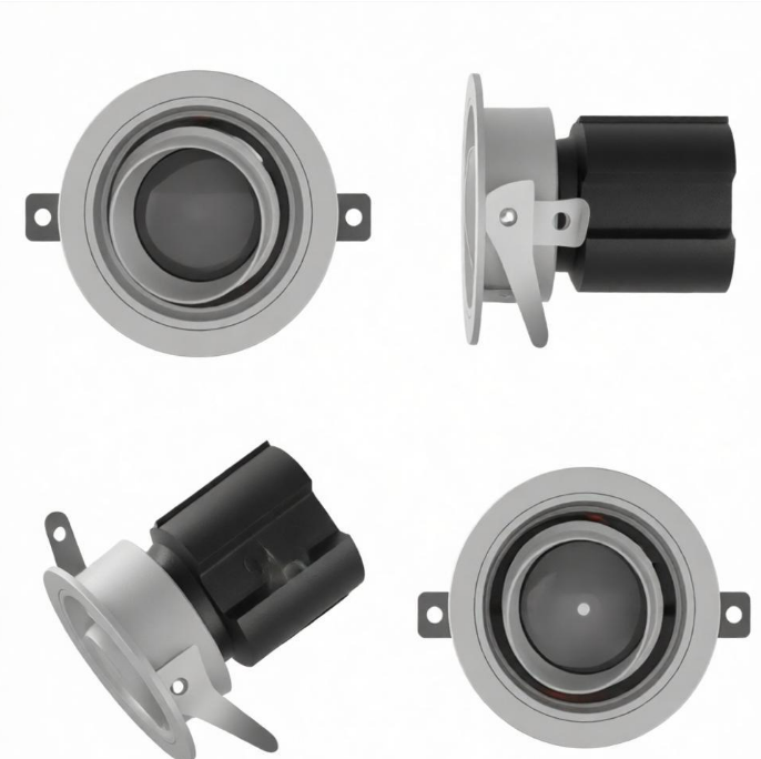 Recessed Adjustable Anti-Glare COB Bullseye Spotlight - Thumbnail 4