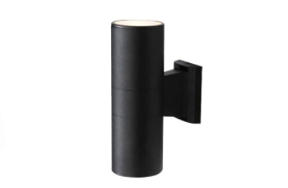 Modern Up and Down Outdoor Wall Sconce, Cylinder Porch Light, Exterior Dual-Light Wall