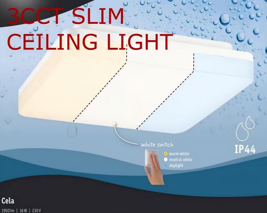 HY05/06 CEILING LIGHT 3CCT LED PANEL With Batttey , Has emergency functions