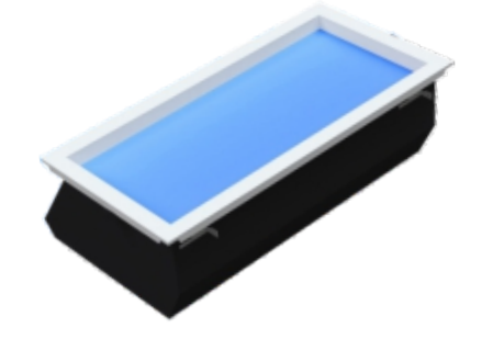 Smart Square Blue Sky LED Skylight, Artificial Sunlight Ceiling Light with Deep Recessed Box
