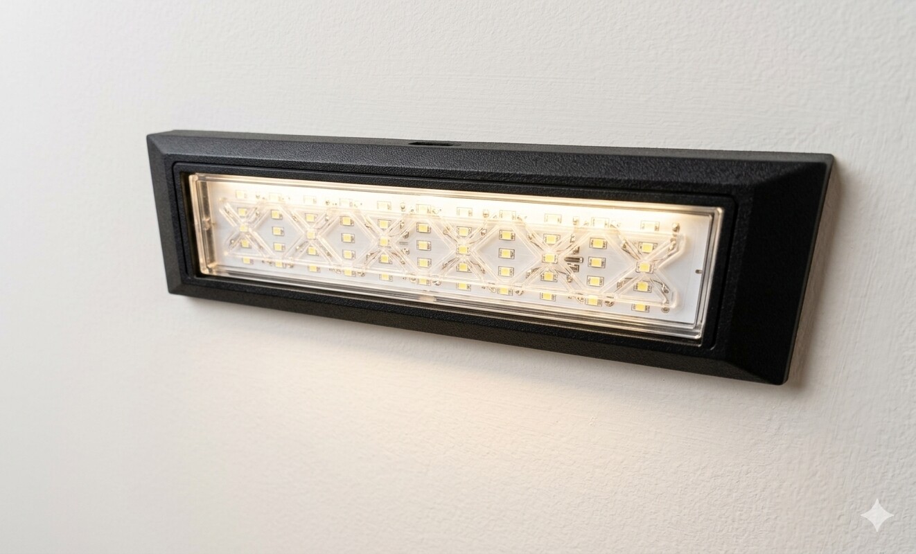 Modern Recessed LED Step Light - IP65 Waterproof Rectangular Wall Sconce - Thumbnail 4
