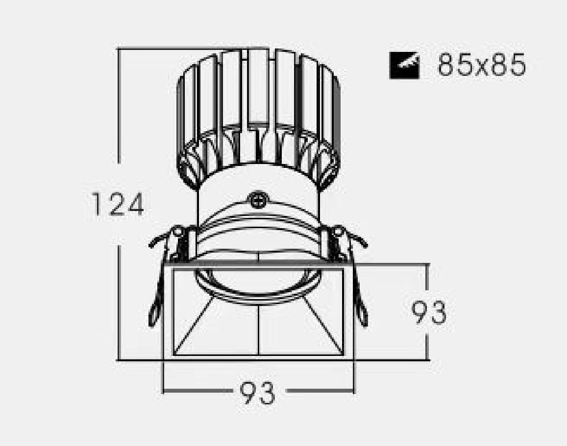 TC-XF-XRS Series Deep Anti-Glare COB Recessed LED Ceiling Spotlight - Thumbnail 6