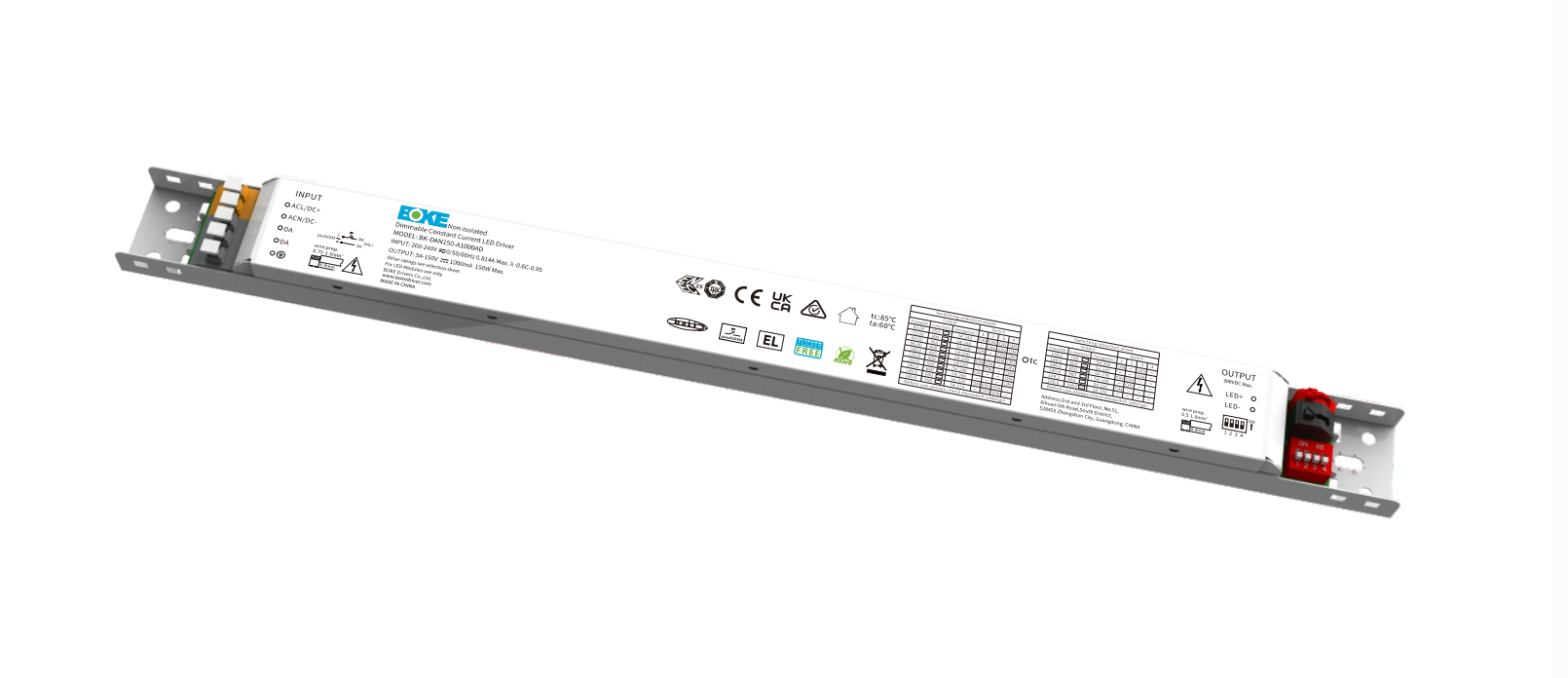 Non-isolated constant current linear driver dimmable BK-DANXXX Series (DALI-2+pushDIM D )