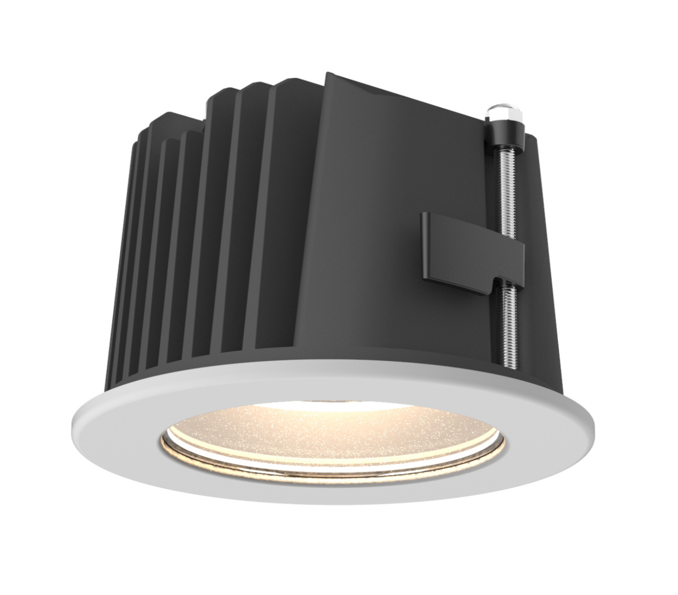 TC-XF207 Recessed LED Downlight with Frosted Diffuser and Screw Clamp Mechanism