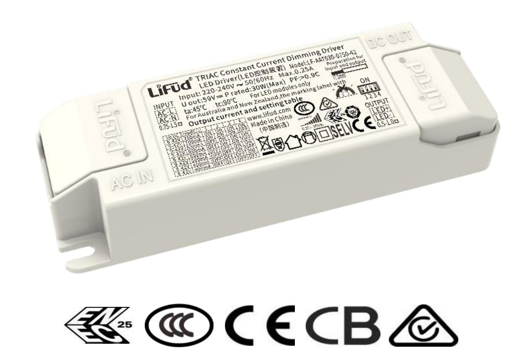 LED driver with Triac dimming function DIP switch LF-AATXXX - series