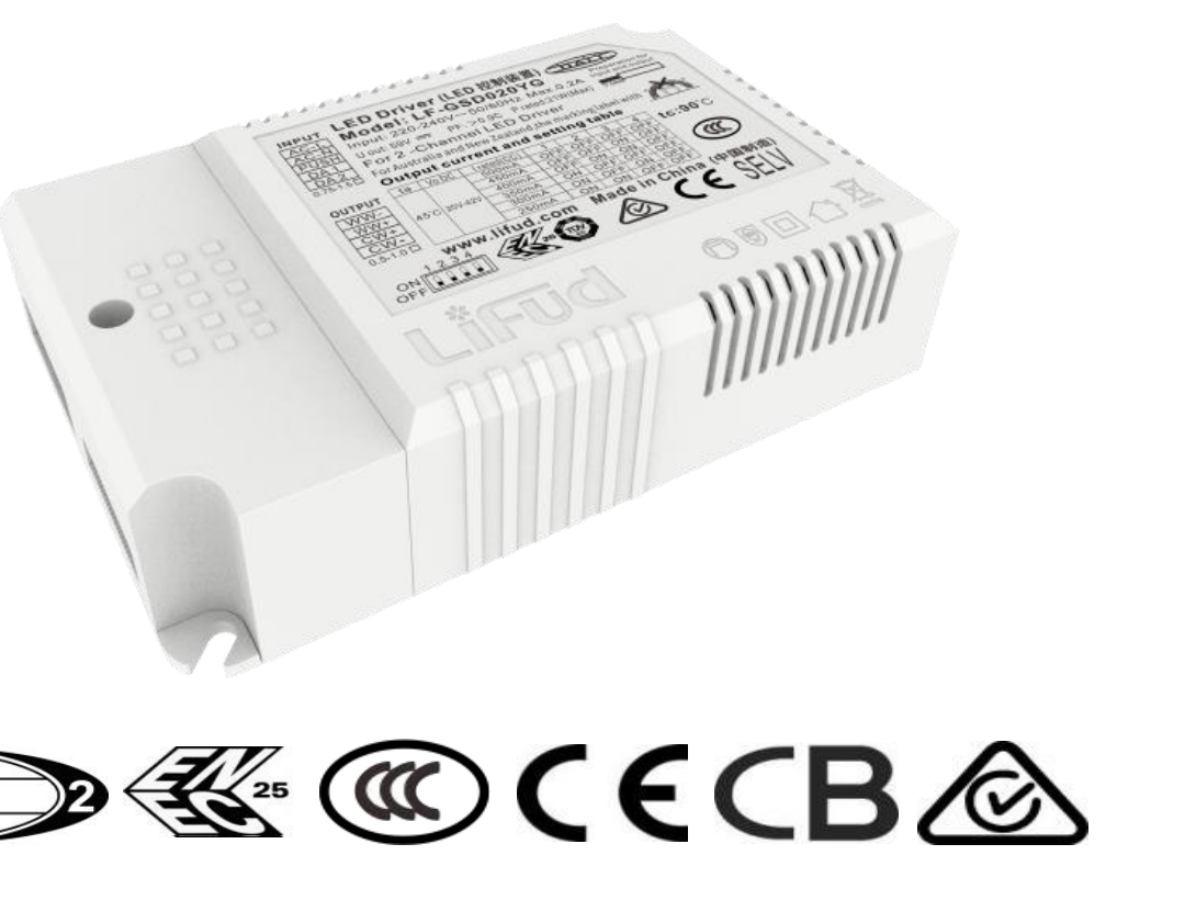 DALI-2 Tunable White Flicker Free LED Driver  LF-GSDXXX series - Image 1