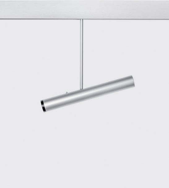 L-Series Trimless Recessed Stem Pendant LED Spotlight Plated Finish - Image 1