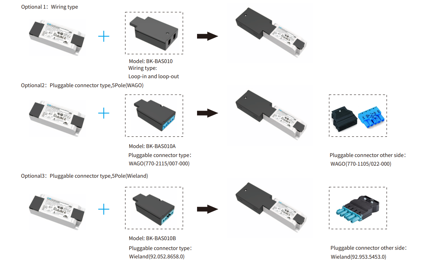Constant current independent dimmable driver BK-DKLXXX Series (DALI-2+pushDIM) - Thumbnail 2