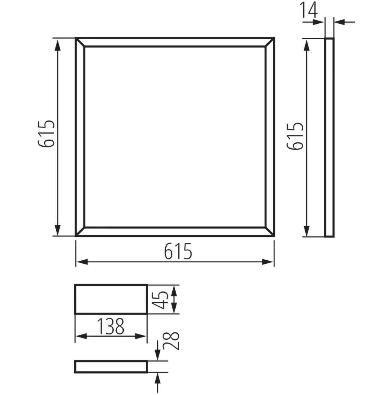 Welding Frame Light   Round and Square LED Panel light  - Thumbnail 4
