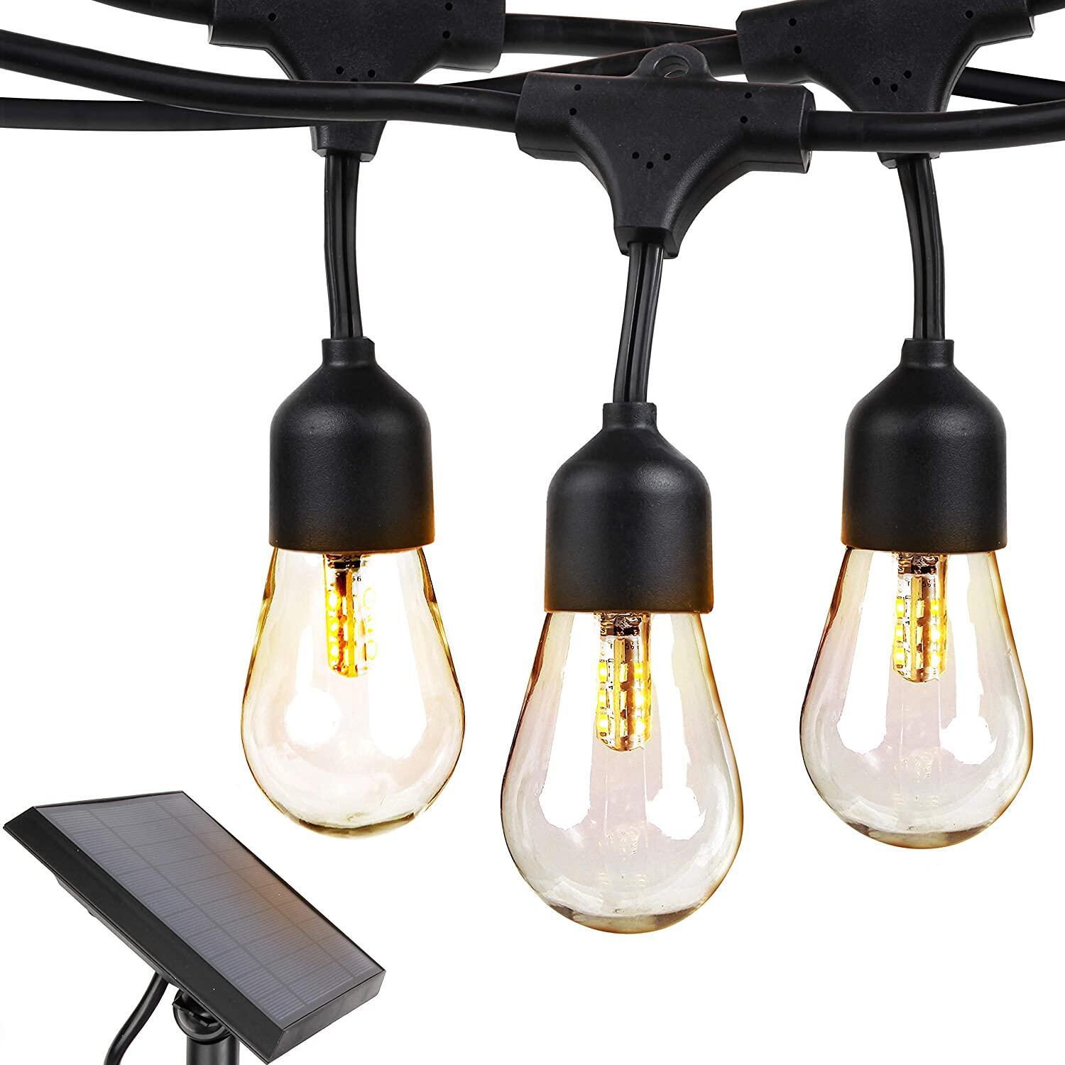  Solar Powered Waterproof Outdoor LED String Lights